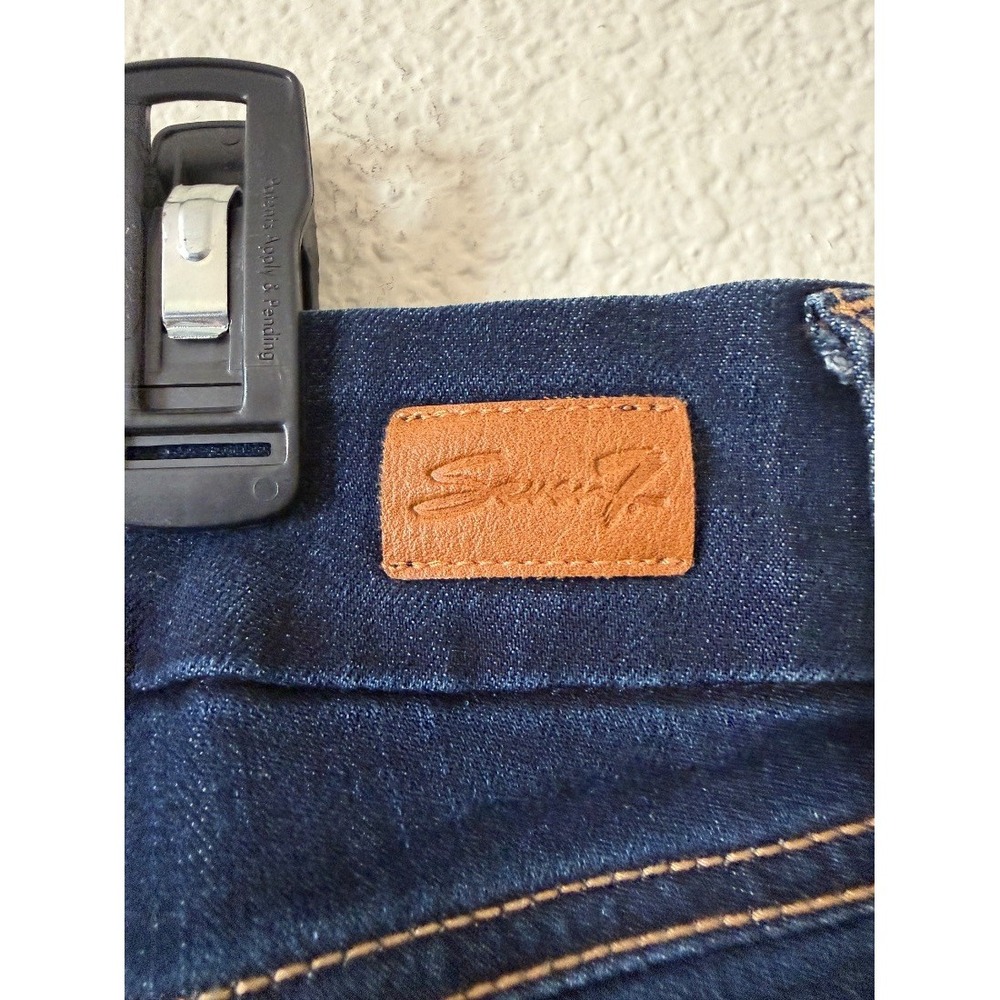 Seven7 Plus Size Tummyless High Rise Skinny Jeans Dark Wash Blue Size 12 - Picture 14 of 16